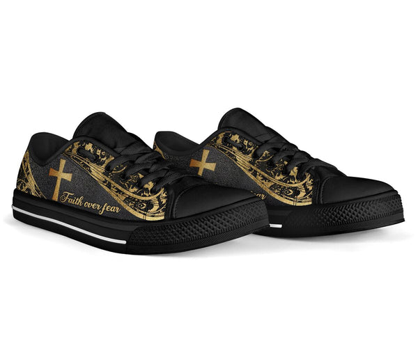 Jesus Cross Lowtop Shoe - Love Love Top Shoes