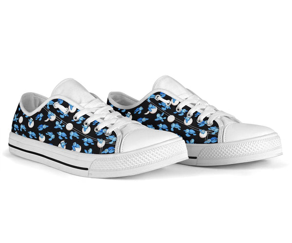 Turtle Bb Black Patterns Low Top SkyShoes