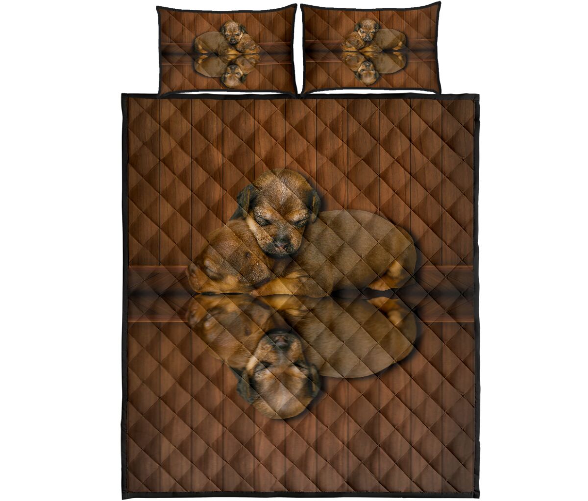 Patterdale Terrier Dog Quilt Bed Set- Love Quilt Bedding Set