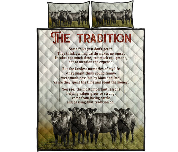 Quilt Bed Set - Cow - The Tradition 55 - Love Quilt Bedding Set