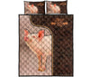 Pig Leather Style Quilt Bed Set - Love Quilt Bedding Set