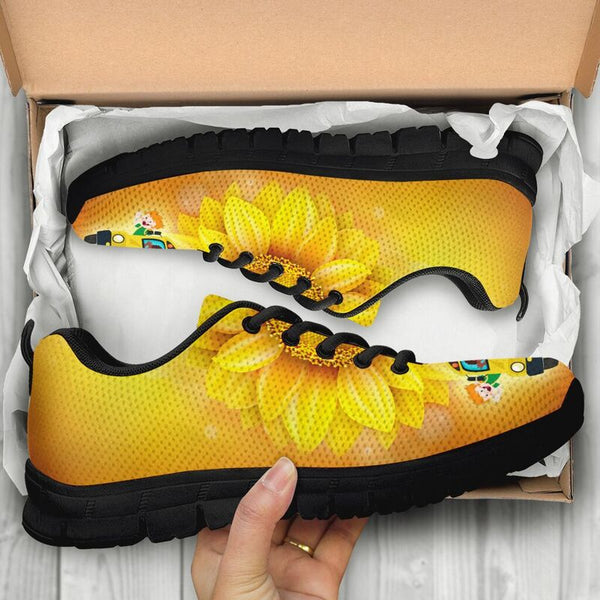 Sunflower School Bus Sneakers, Runni- Love Sneakers