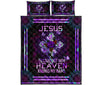 God Jesus Because Of Him Heaven Knows My Name Quilt Bed Set- Love Quilt Bedding Set