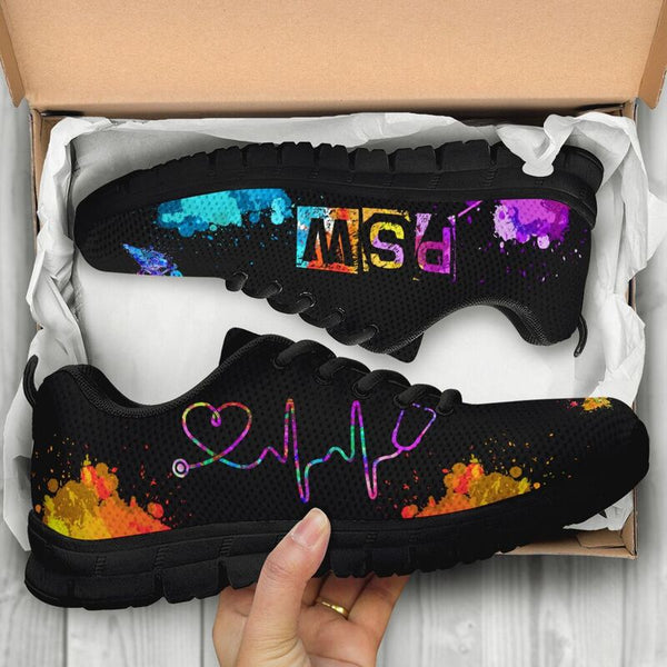 Psw-heartbeat Art Kd Sneakers, Running Shoes, Shoes For Women, Shoes For Men, Custom Shoes,- Love Sneakers