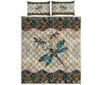 Dragonfly - Vintage Mandala Sky - Love Quilt Bedding Set