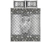 Owl Metal Diamond Light Style Quilt Bed Set - Love Quilt Bedding Set