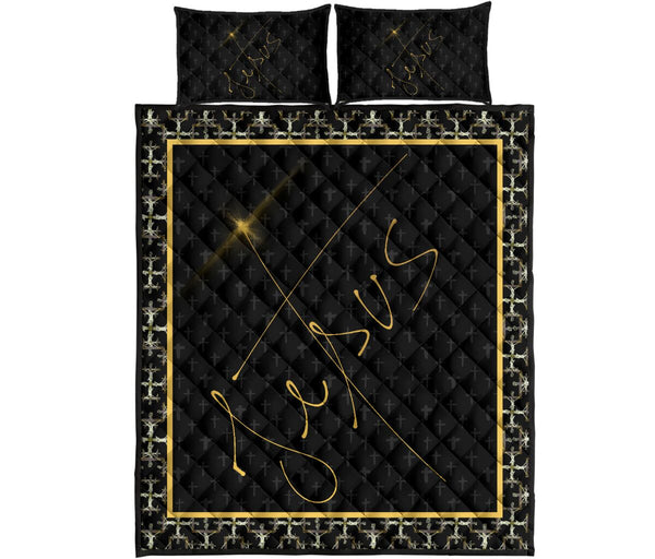 God Jesus Quilt Bed Set - Love Quilt Bedding Set