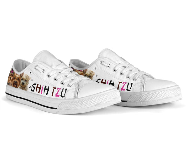 Shih Tzu Cartoon - Low Top Shoe - Love Low Top Shoes