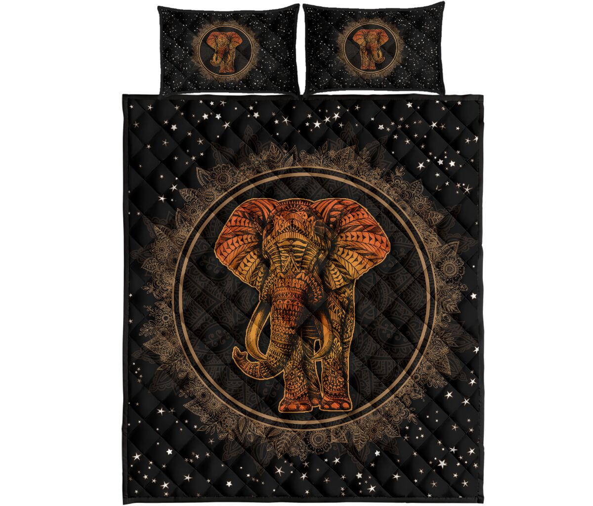 Quilt Bed Set - Elephant 4 - Love Quilt Bedding Set
