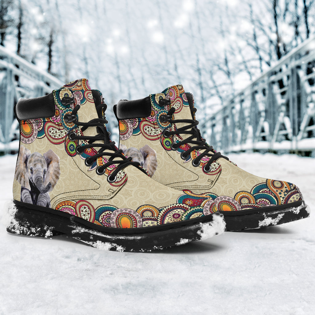 Elephant Paisley Seamless Asboot - Lqt - Love All Season Boots