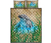 Dolphin Seaweed Paper Old Quilt Bed Set - Love Quilt Bedding Set