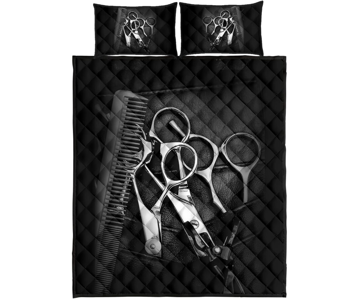 Hairstylist Leather - Bed Set - Love Quilt Bedding Set