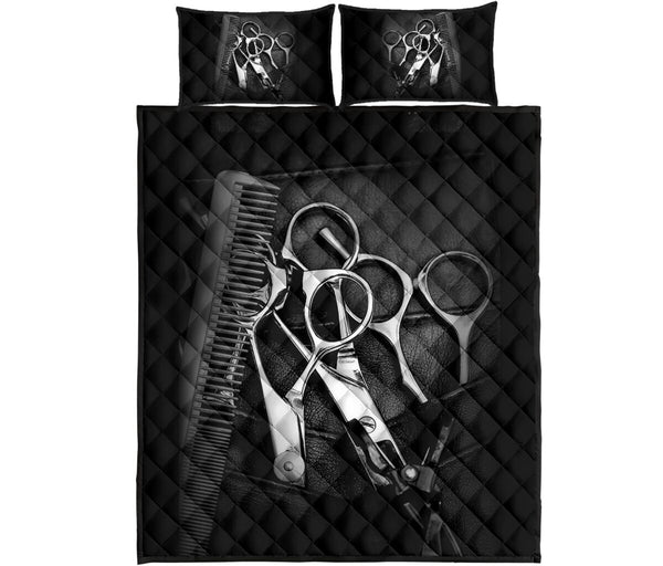 Hairstylist Leather - Bed Set - Love Quilt Bedding Set