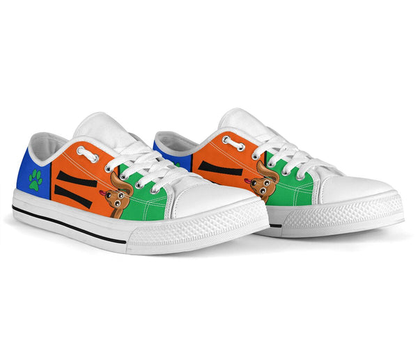 Dachshund Funny Color - Low Top - Da Shoe - Love Love Top Shoes