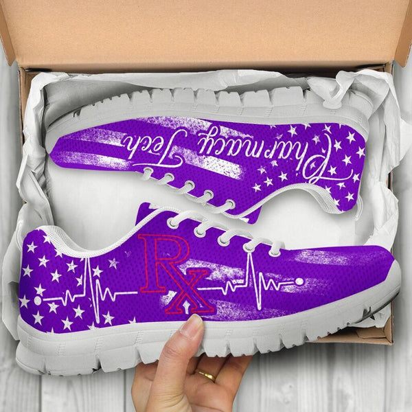 Pharmacy Tech American Flag- Purple Kd Sneakers, Running Shoes, Shoes For Women, Shoes For - Love Sneakers