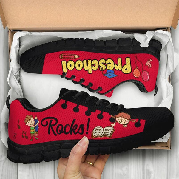 Preschool Rocks Red Black Kd Sneakers, Running Shoes, Shoes For Women, Shoes For Men, Custo- Love Sneakers