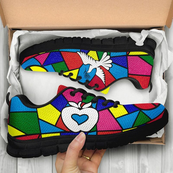 Teacher Peace Dove Gl Sneakers, Running Shoes, Shoes For Women, Shoes For Men, Custom Shoes,- Love Sneakers