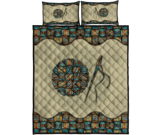 Quilt Bed Set - Mandala - Crochet 15 - Love Quilt Bedding Set