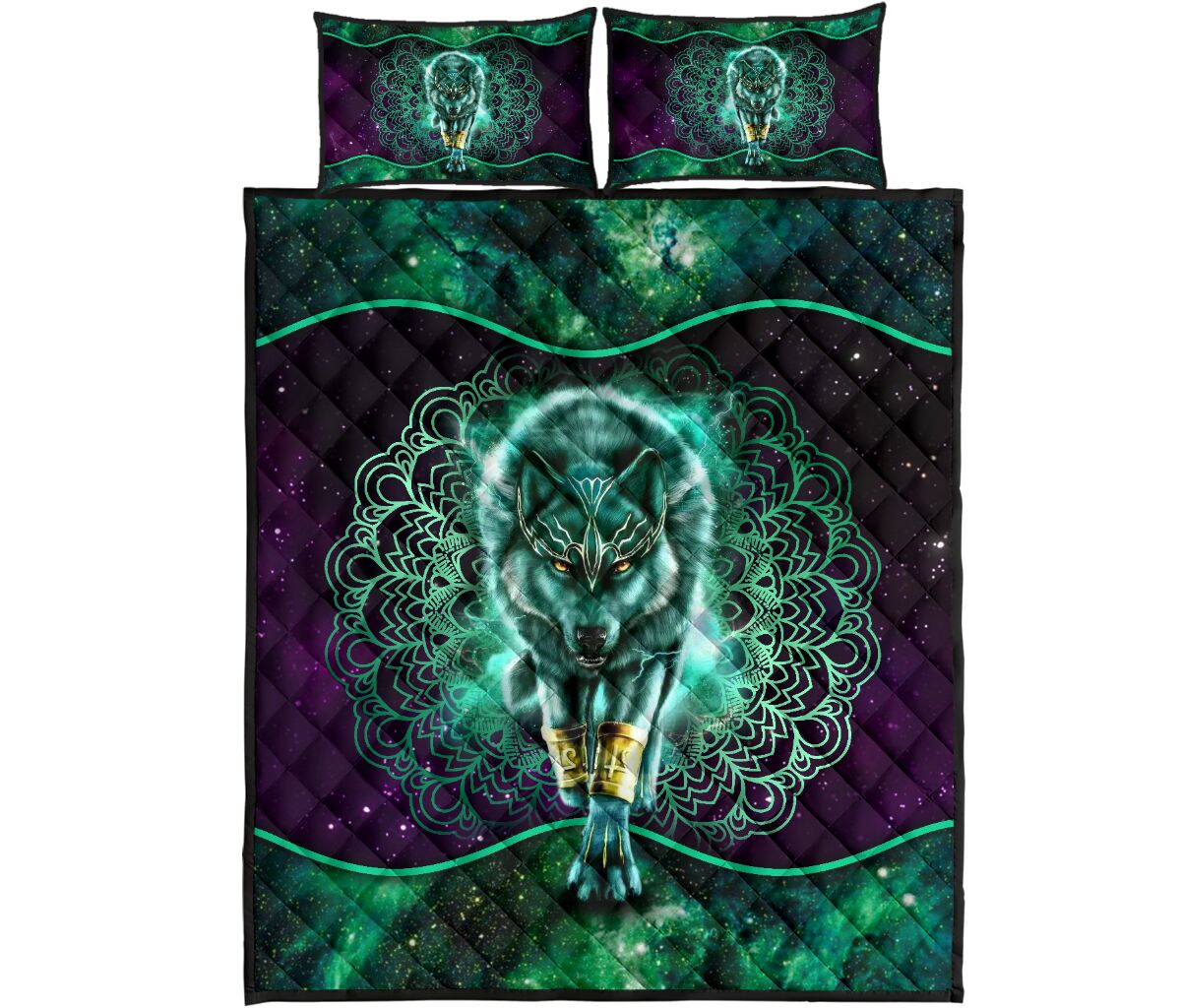 Quilt Bed Set - Wolf 67 - Love Quilt Bedding Set