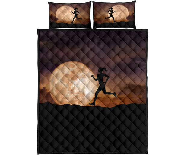 Running With Moon - Bed Set - Love Quilt Bedding Set