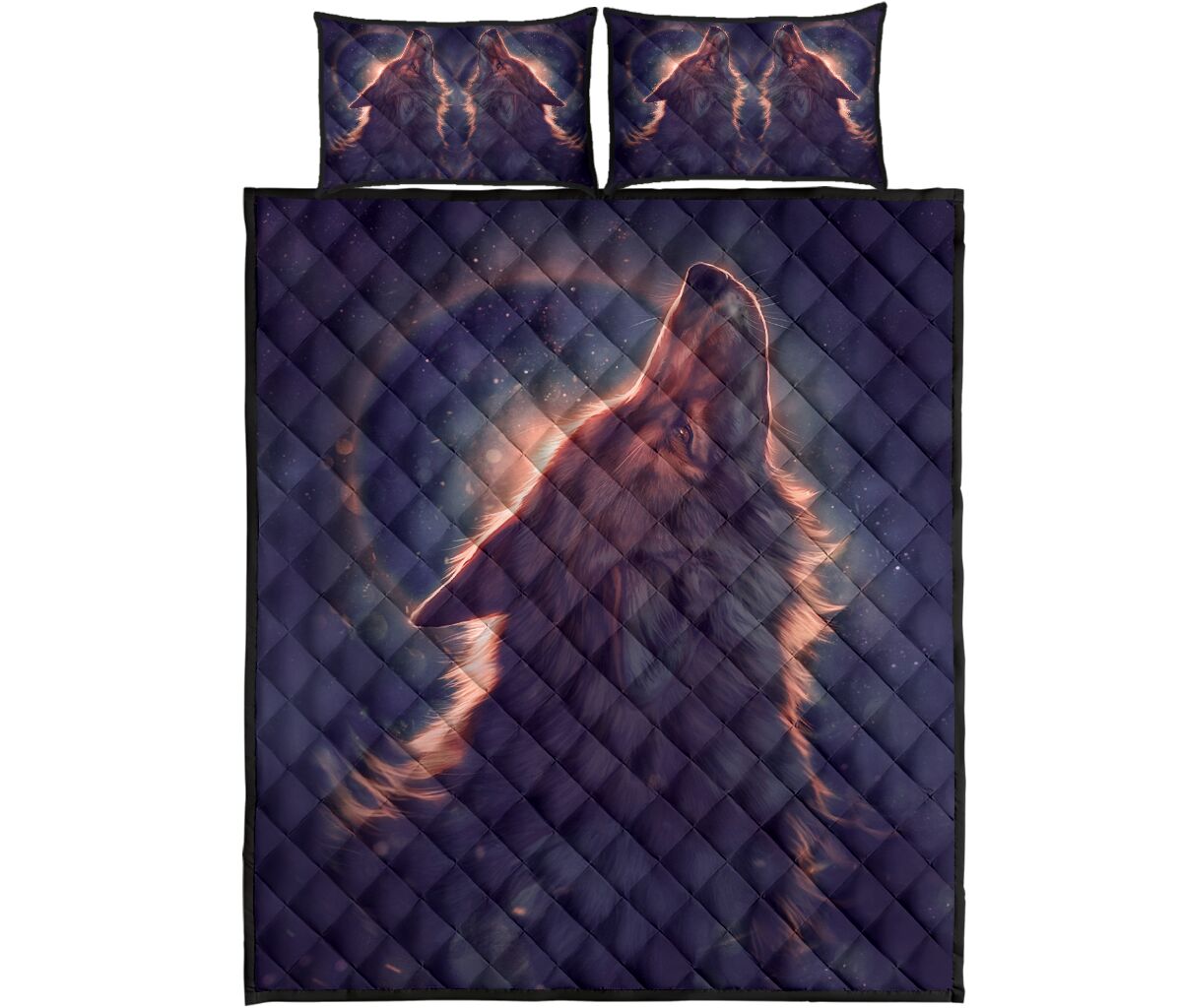 Wolf Quilt Bed Set 44 - Love Quilt Bedding Set