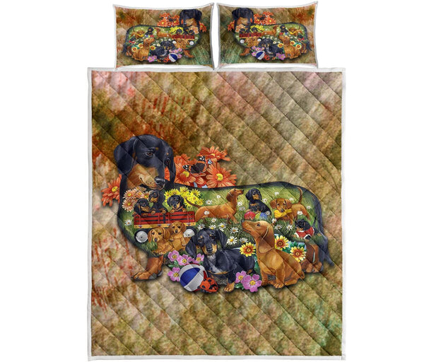 Dachshund Mom - Bed Set - Love Quilt Bedding Set