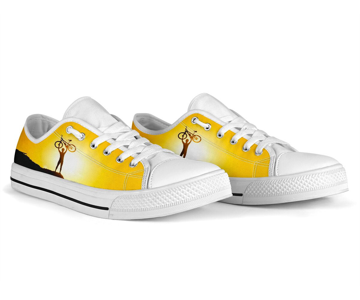 Mountain Bike Cyclist- Low Top Shoe - Love Love Top Shoes