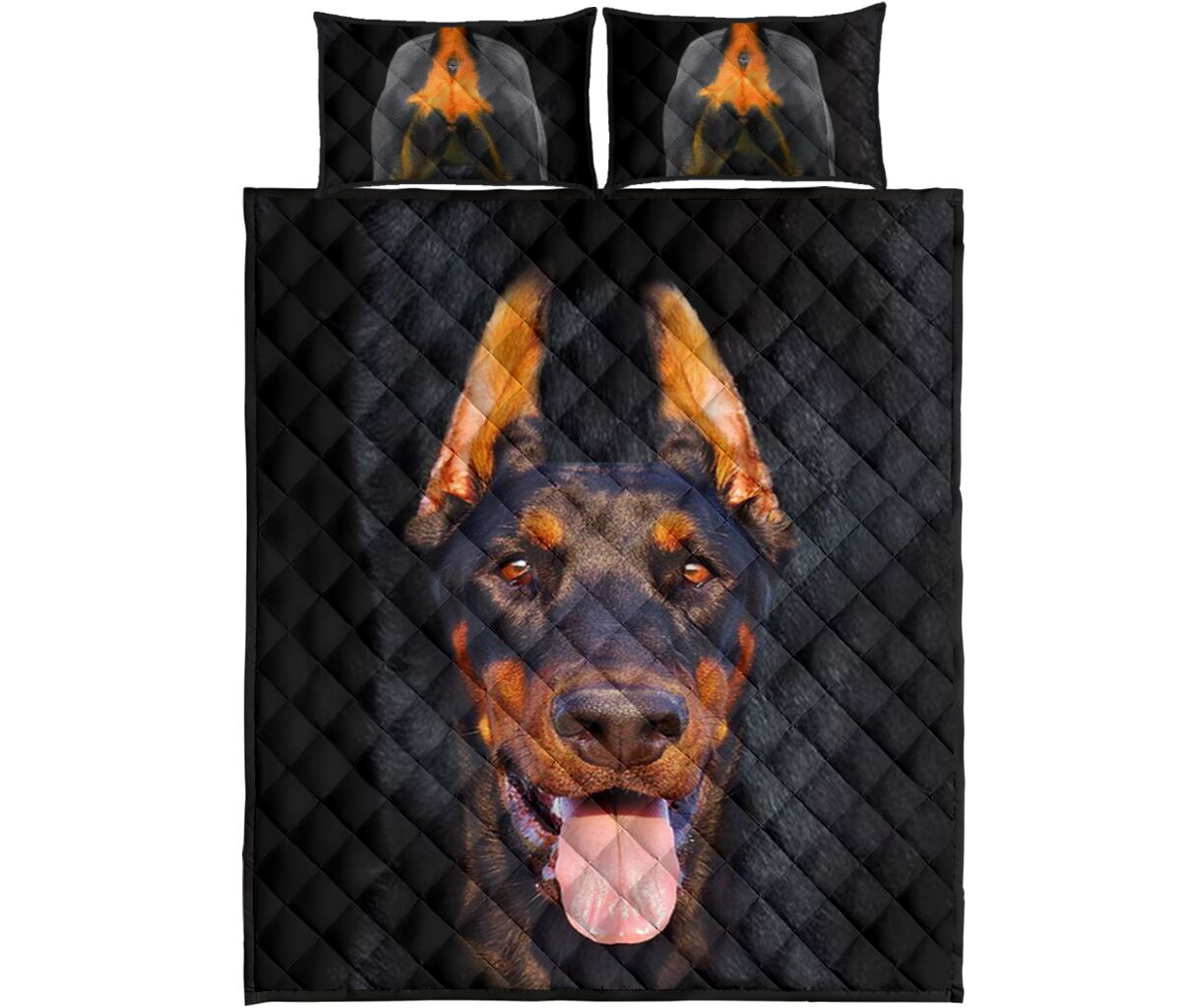 Doberman Body - Bed Set - Love Quilt Bedding Set