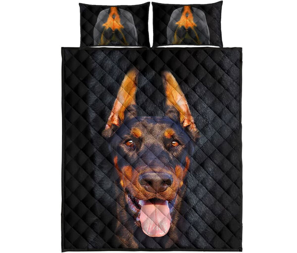 Doberman Body - Bed Set - Love Quilt Bedding Set