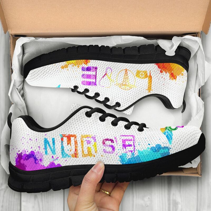 Nurse Love- White Kd Sneakers, Running Shoes, Shoes For Women, Shoes For Men, Custom Shoes,- Love Sneakers