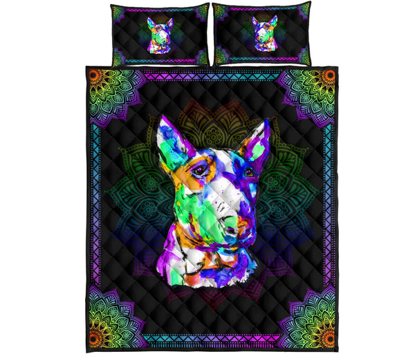 Quilt Bed Set - Bull Terrier 4 - Love Quilt Bedding Set