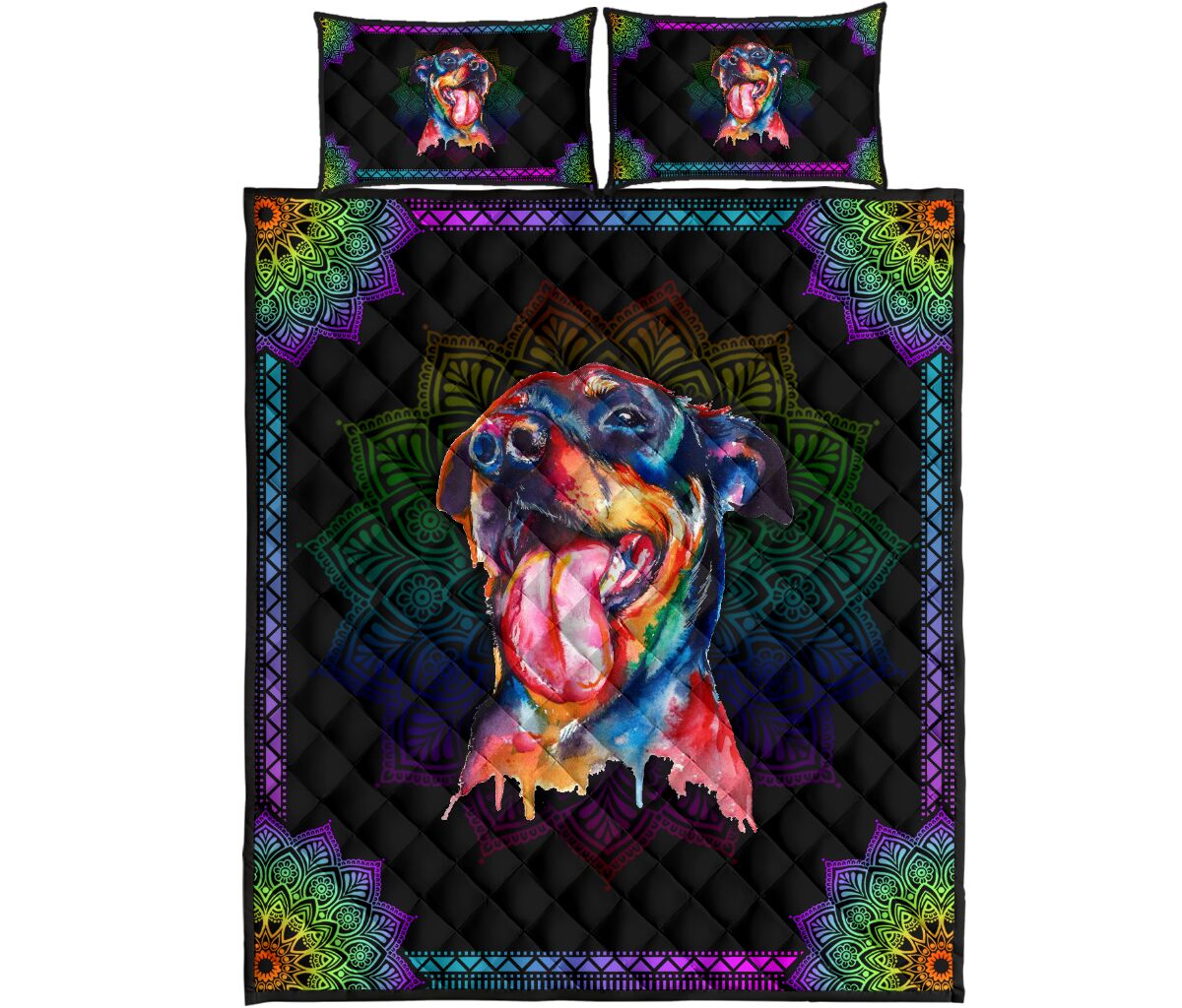 Quilt Bed Set - Rottweiler 52 - Love Quilt Bedding Set