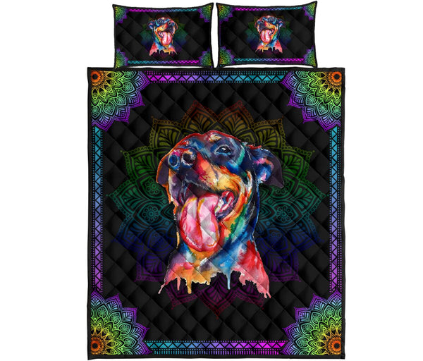 Quilt Bed Set - Rottweiler 52 - Love Quilt Bedding Set