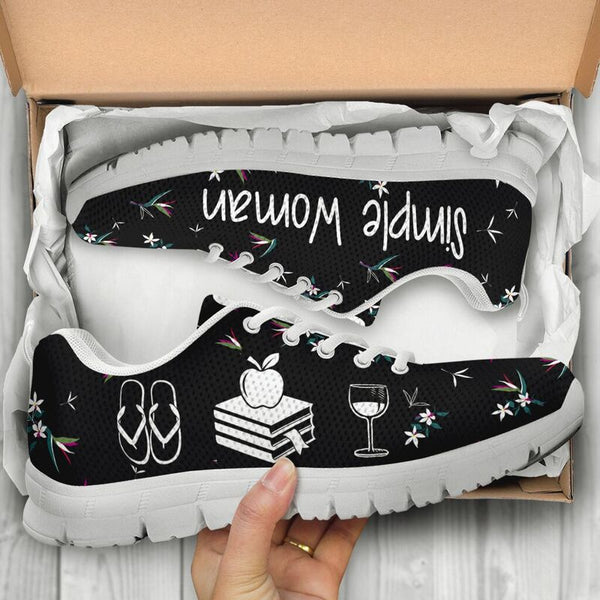 Teacher - Simple Woman Shoes Sneakers, Runni- Love Sneakers