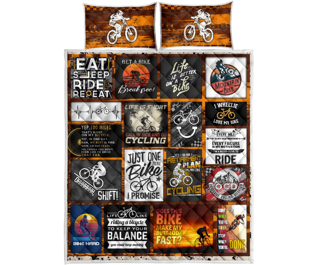 Mountain Bike - Bed Sets - Love Quilt Bedding Set