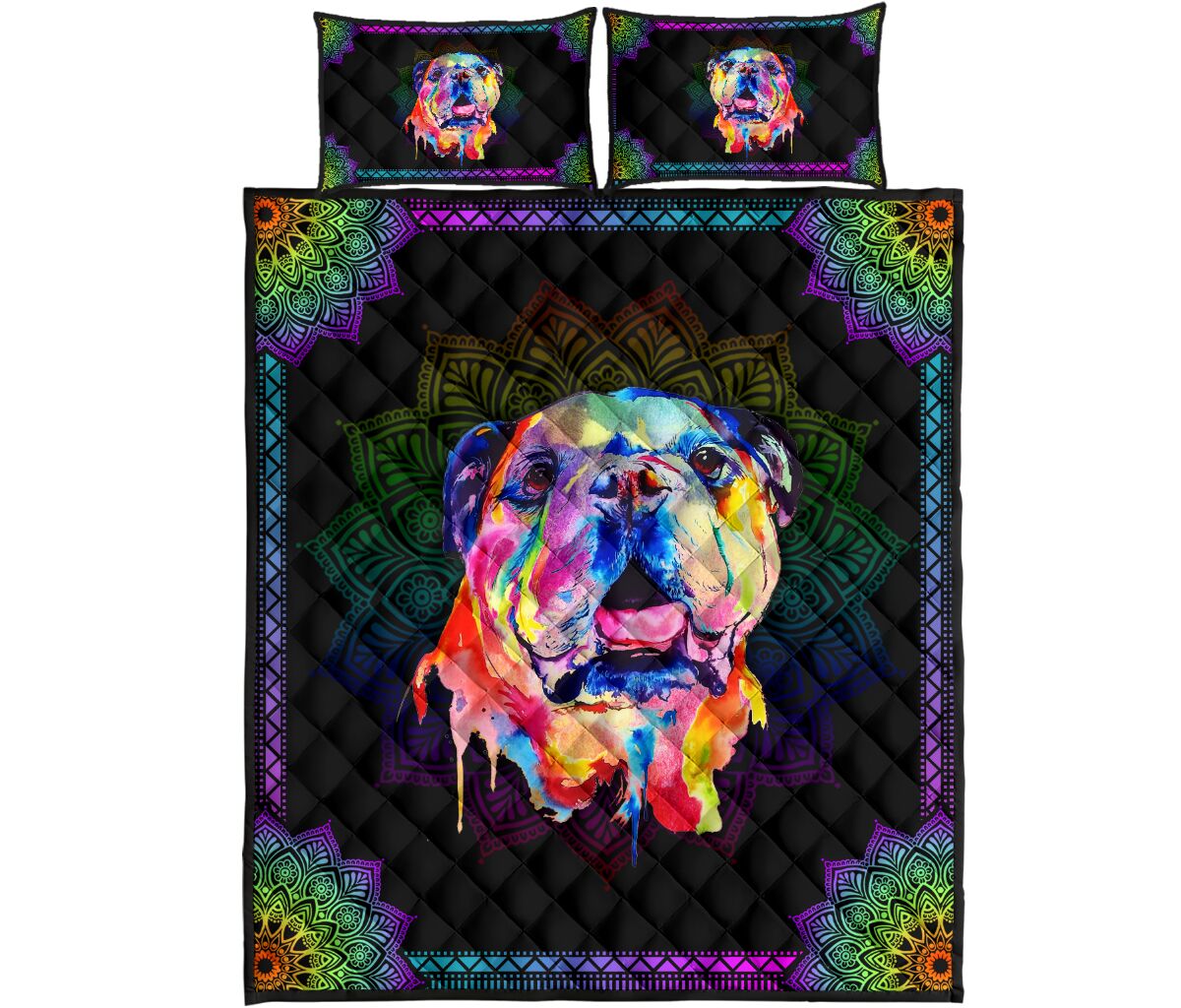 Quilt Bed Set - Bulldog 42 - Love Quilt Bedding Set