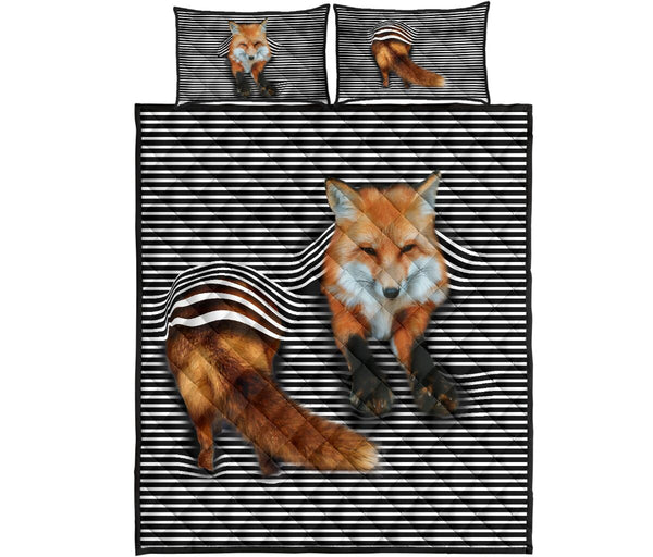 Fox Quilt Bed Set- Gift For Fox Lovers 10 - Love Quilt Bedding Set