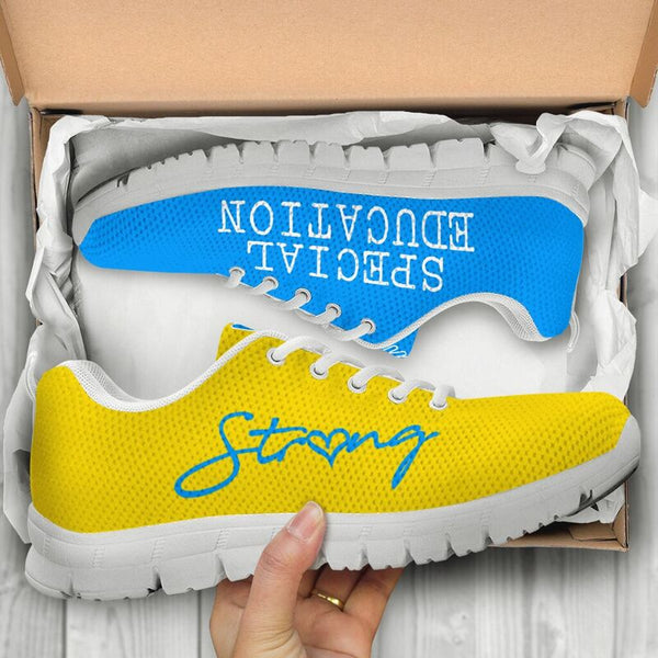 Special Education Strong Blue Yellow Kd Sneakers, Running Shoes, Shoes For Women, Shoes For - Love Sneakers