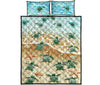 Turtles In The Beach - Bed Set - Love Quilt Bedding Set