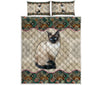 Siamese Cat - Vintage Mandala Sky - Love Quilt Bedding Set