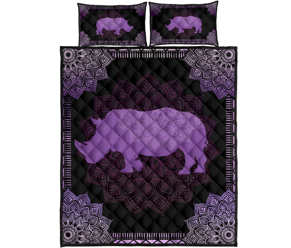 Rhino Quilt Bed Set 80 - Love Quilt Bedding Set