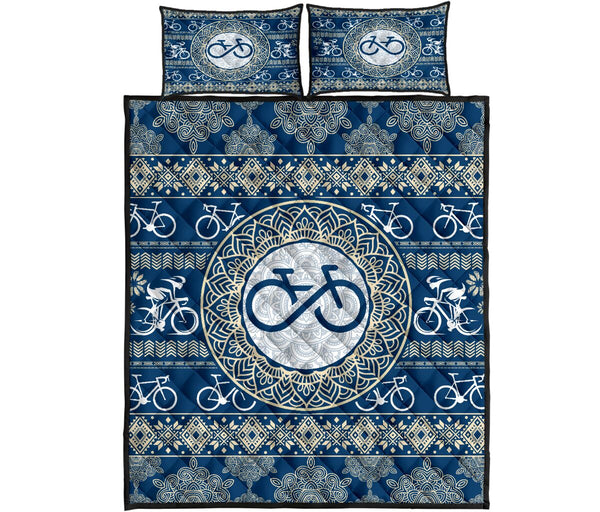 Cycling Mandala Pattern - Bed Set - Love Quilt Bedding Set