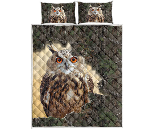 Owl Tree Tear Quilt Bed Set - Love Quilt Bedding Set