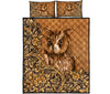 Owl Wood Carving Quilt Bed Set 9- Love Quilt Bedding Set