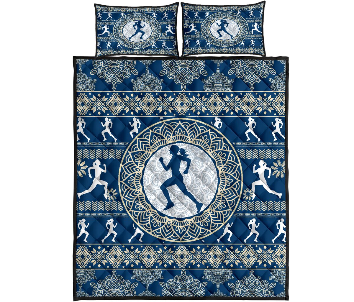 Running Native Pattern - Bed Set - Love Quilt Bedding Set