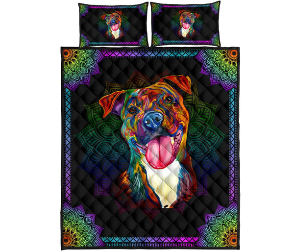 Quilt Bed Set - Pitbull 62 - Love Quilt Bedding Set