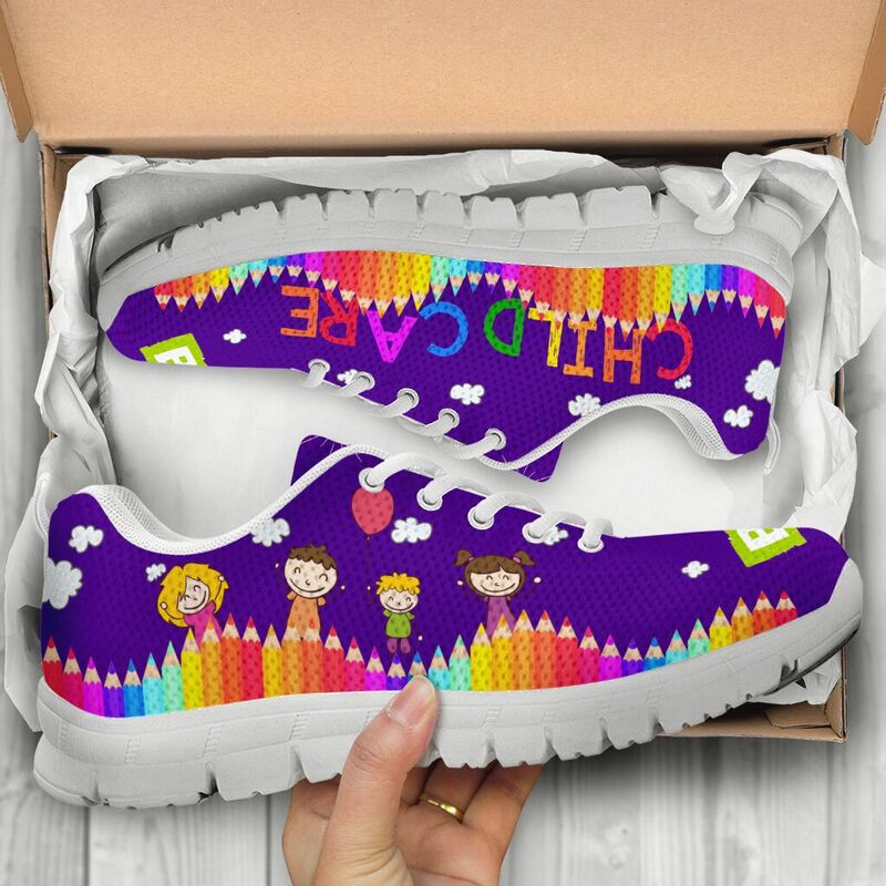 Child Care Abc Purple Sneakers, Running Sh- Love Sneakers