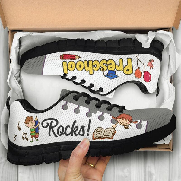 Preschool Rocks Gray White Kd Sneakers, Running Shoes, Shoes For Women, Shoes For Men, Cust- Love Sneakers