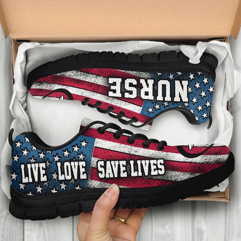 Nurse Live Love Sneakers, Running Shoes, Shoes For Women, Shoes For Men, Custom Shoes, L- Love Sneakers