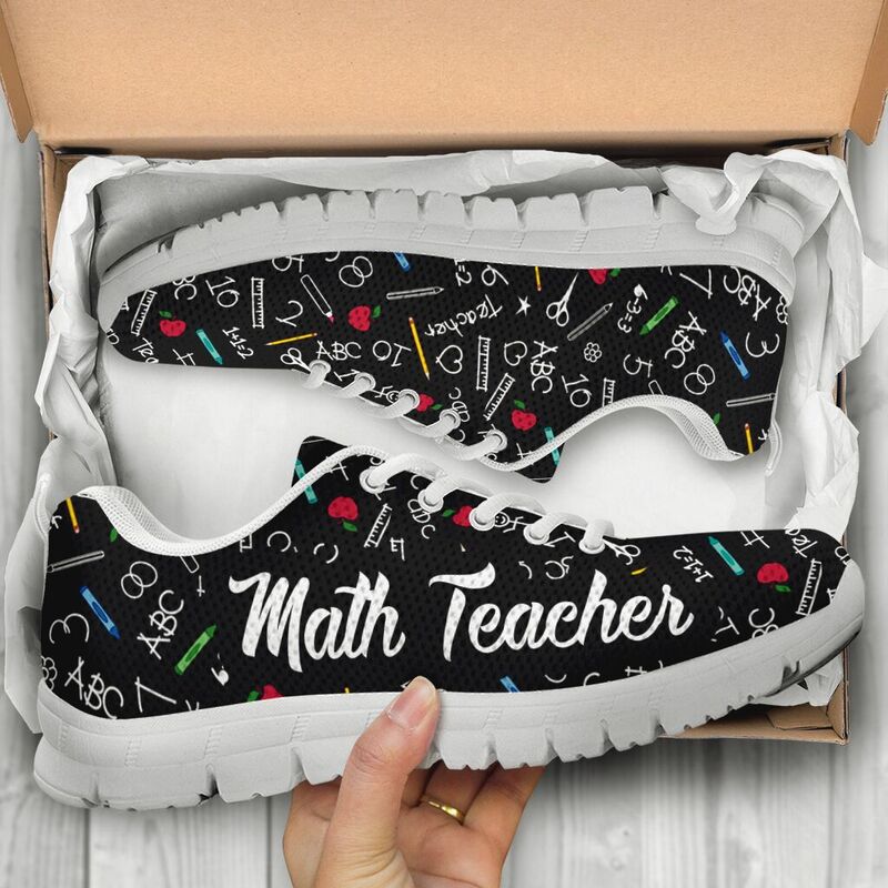 Teacher Pattern-math Teacher Kd Sneakers, Running Shoes, Shoes For Women, Shoes For Men, Cu- Love Sneakers